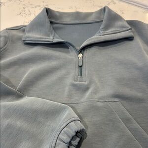 lululemon athletica Women’s blue Slate Zip-Up pullover.